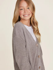 CozyChic Lite® Youth Cable Button Cardi