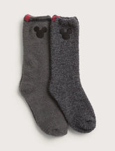 CozyChic® Classic Disney Youth Mickey Mouse 2-Pack Socks