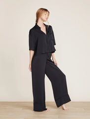 Washed Satin Cropped Dream Shirt