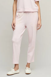 Brushed Fleece Seamed Ankle Pant