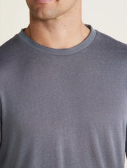 Malibu Collection® Slub Burnout Cut Neck Tee