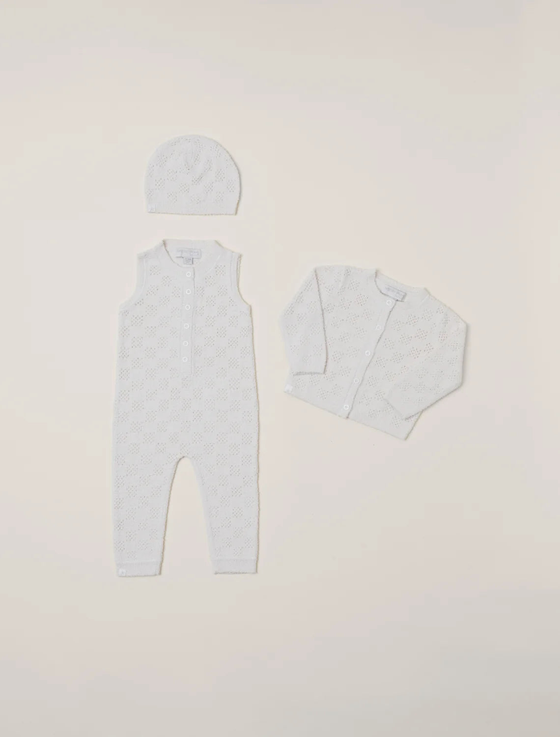 CozyChic® Checkered Pointelle Baby Set