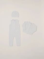 CozyChic® Checkered Pointelle Baby Set