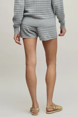 Heathered Cotton Tulip Pointelle Short