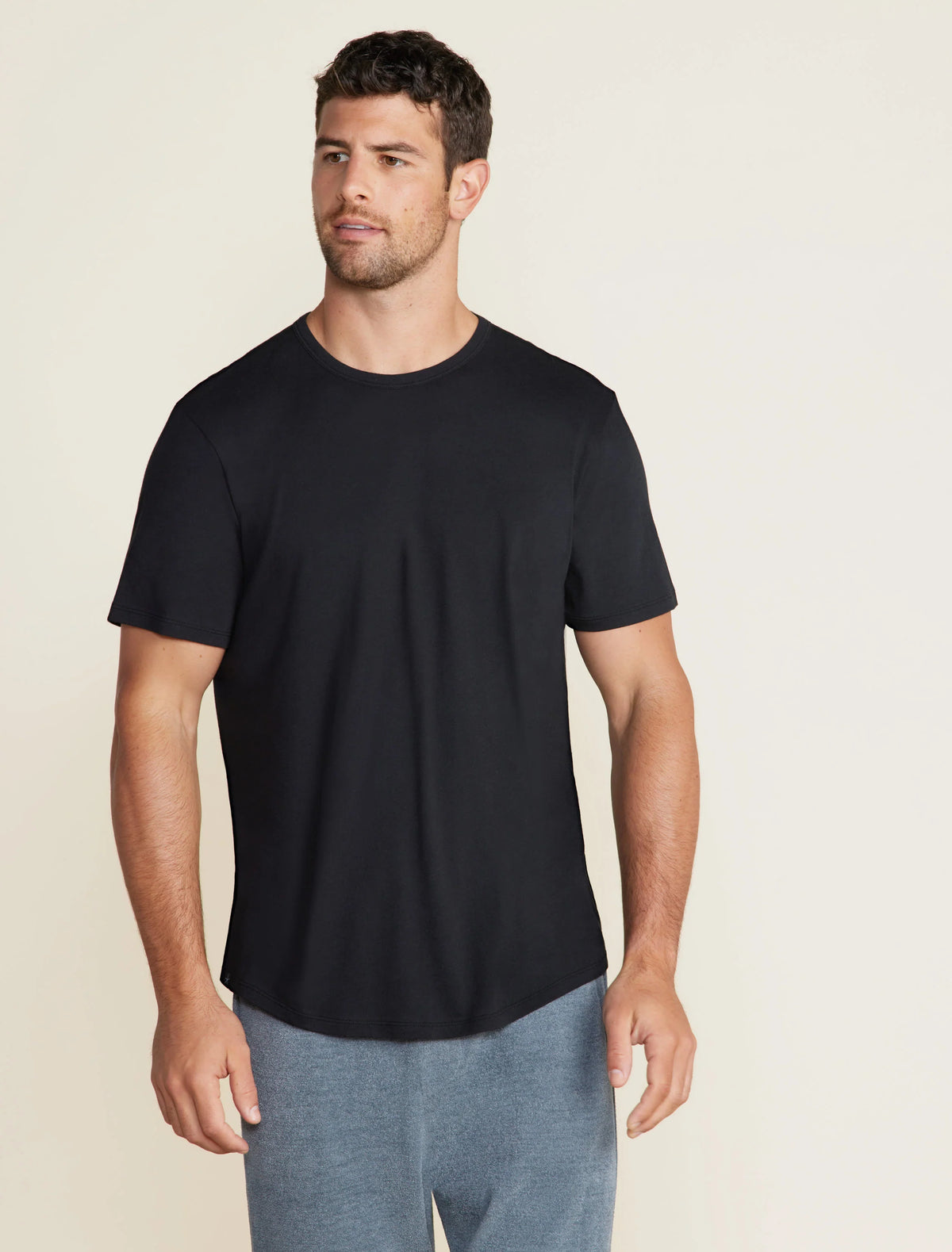 Malibu Collection® Short Sleeve Cotton Modal Crew
