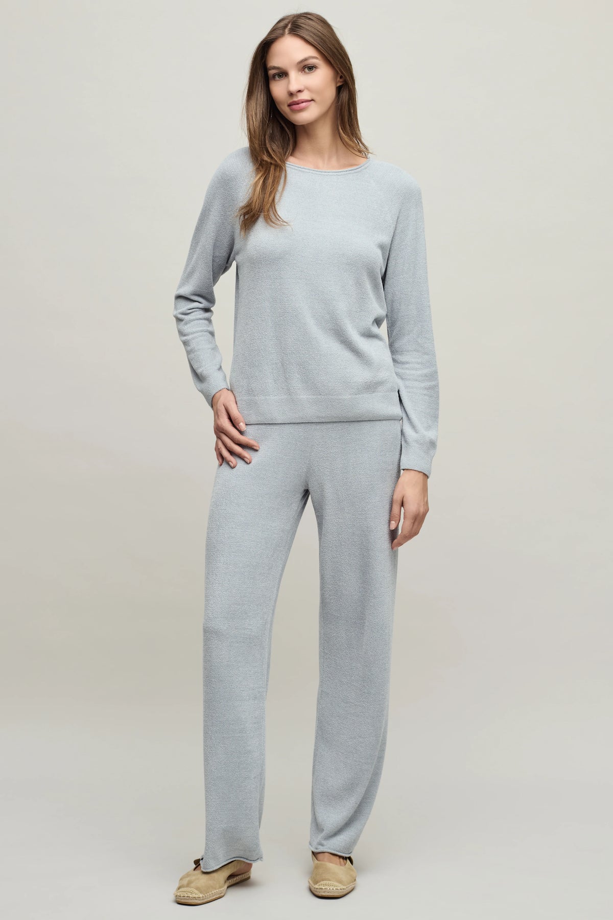 CozyChic Ultra Lite® Jersey Roll Pullover & Wide Leg Pant
