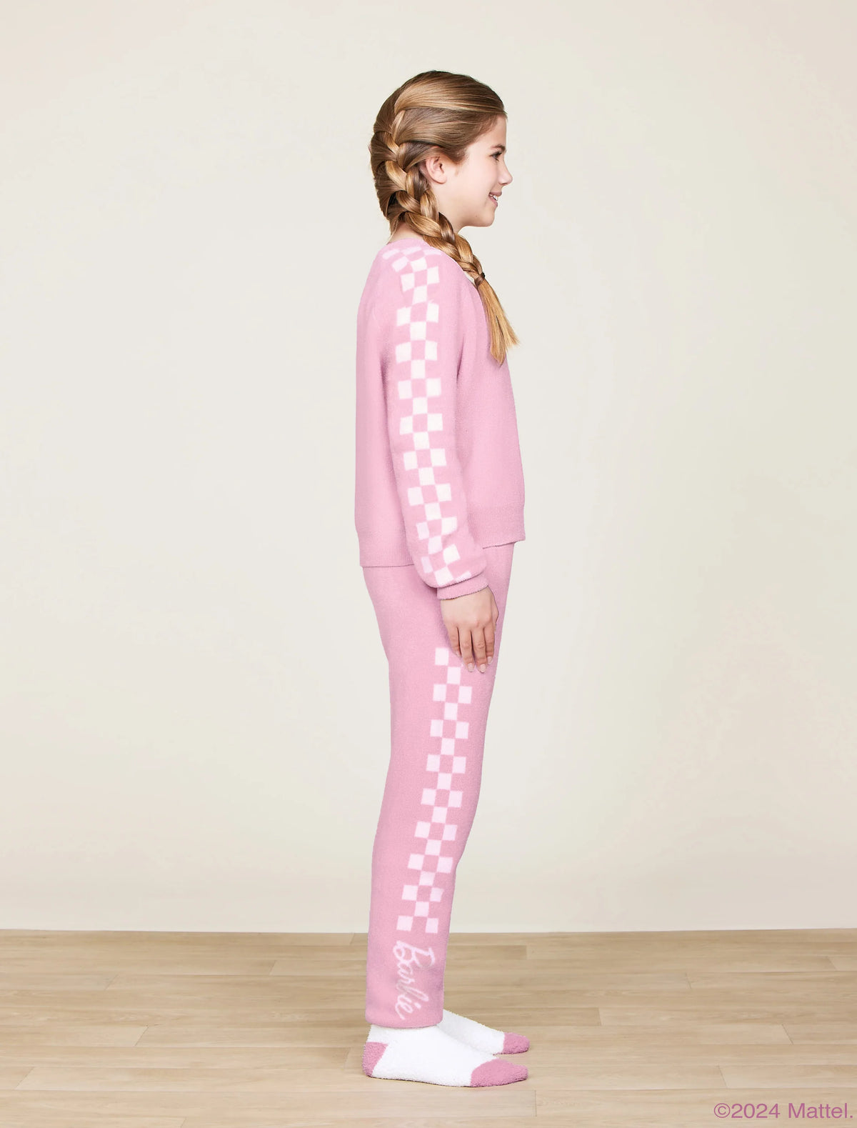 CozyChic Ultra Lite® Youth Checkered Barbie™ Jogger